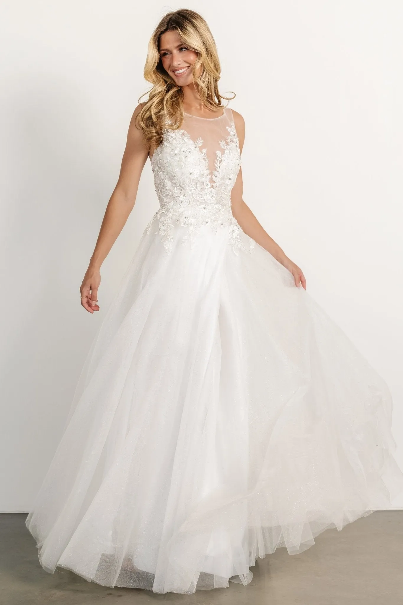 Affection Shimmer Bridal Gown | Off White sold by Baltic Born product image thumbnail 3