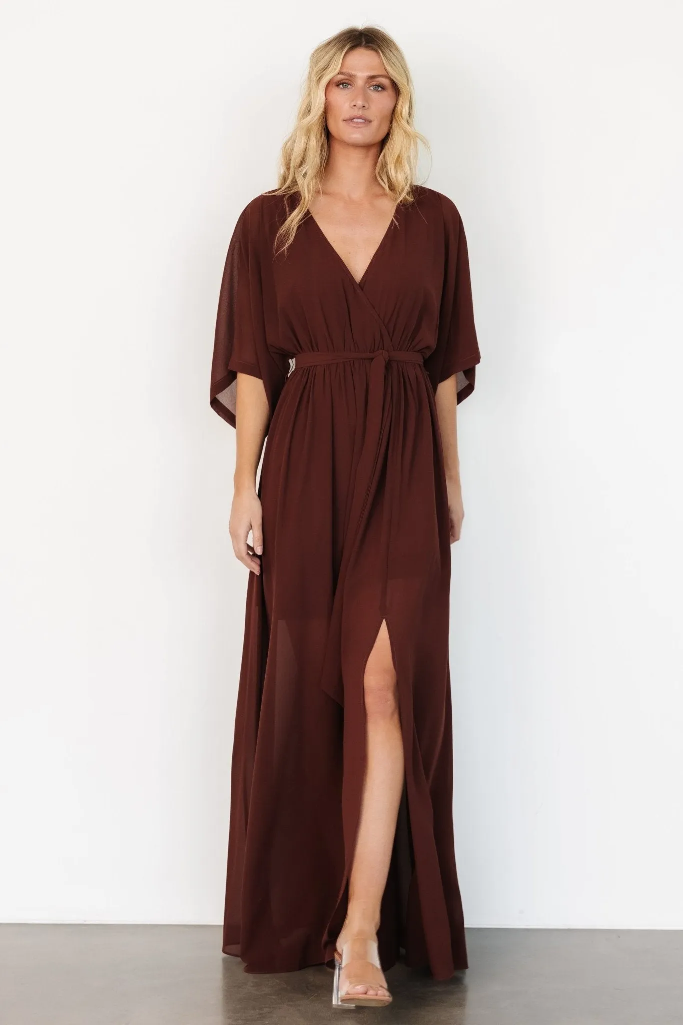 Kia Kimono Maxi Dress | Mahogany sold by Baltic Born product image thumbnail 5