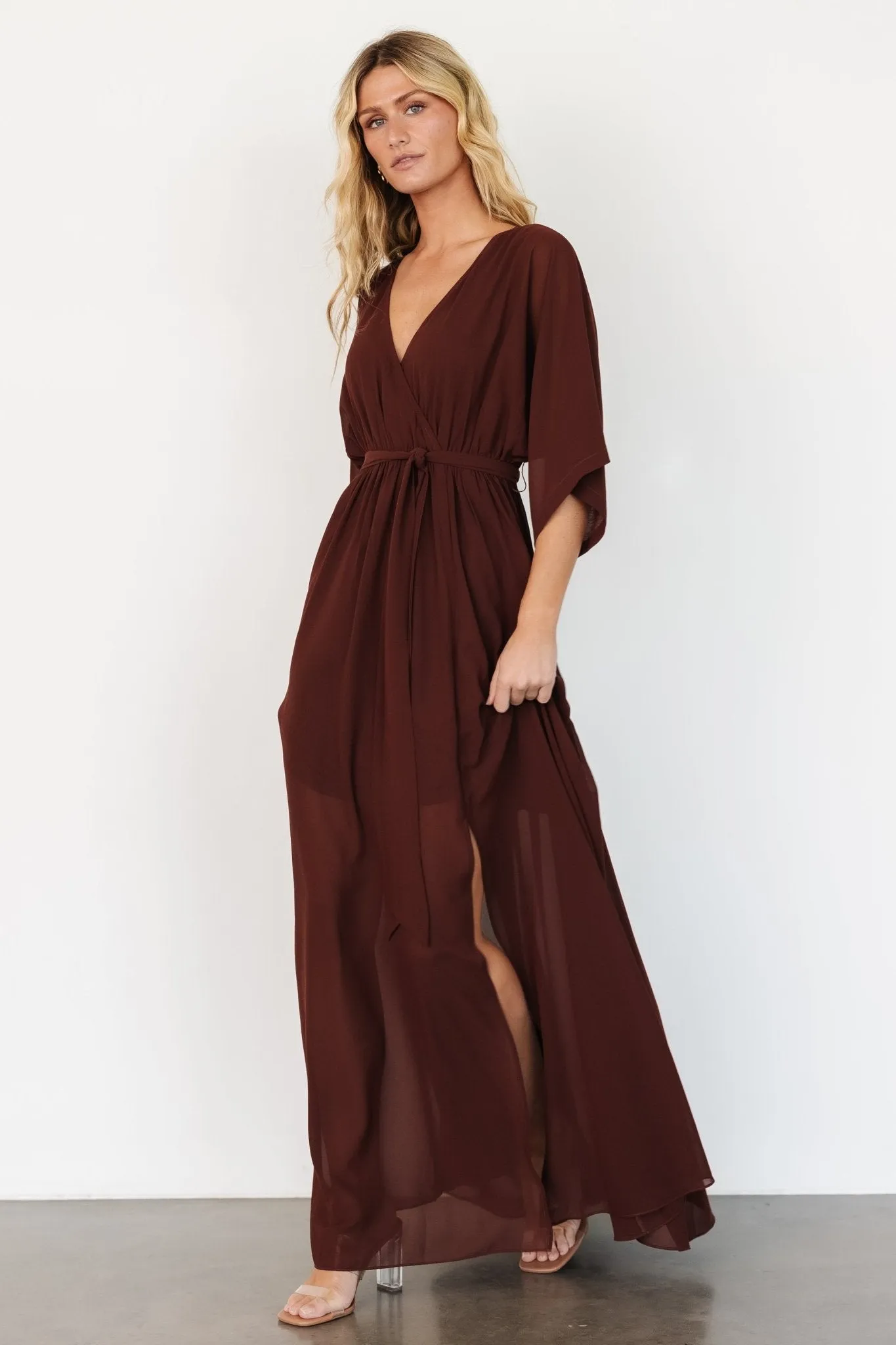 Kia Kimono Maxi Dress | Mahogany sold by Baltic Born product image thumbnail 2