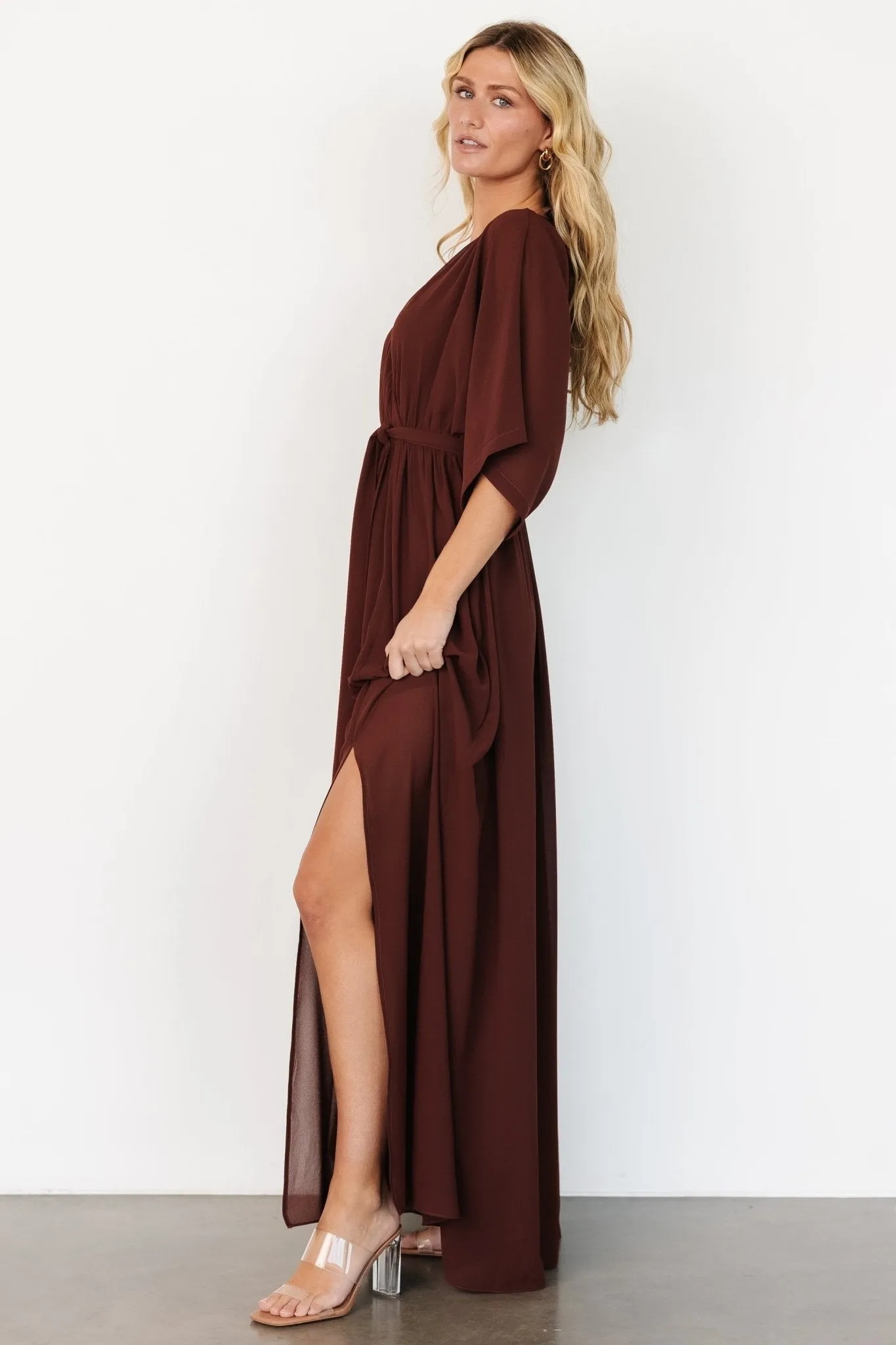 Kia Kimono Maxi Dress | Mahogany sold by Baltic Born product image thumbnail 4