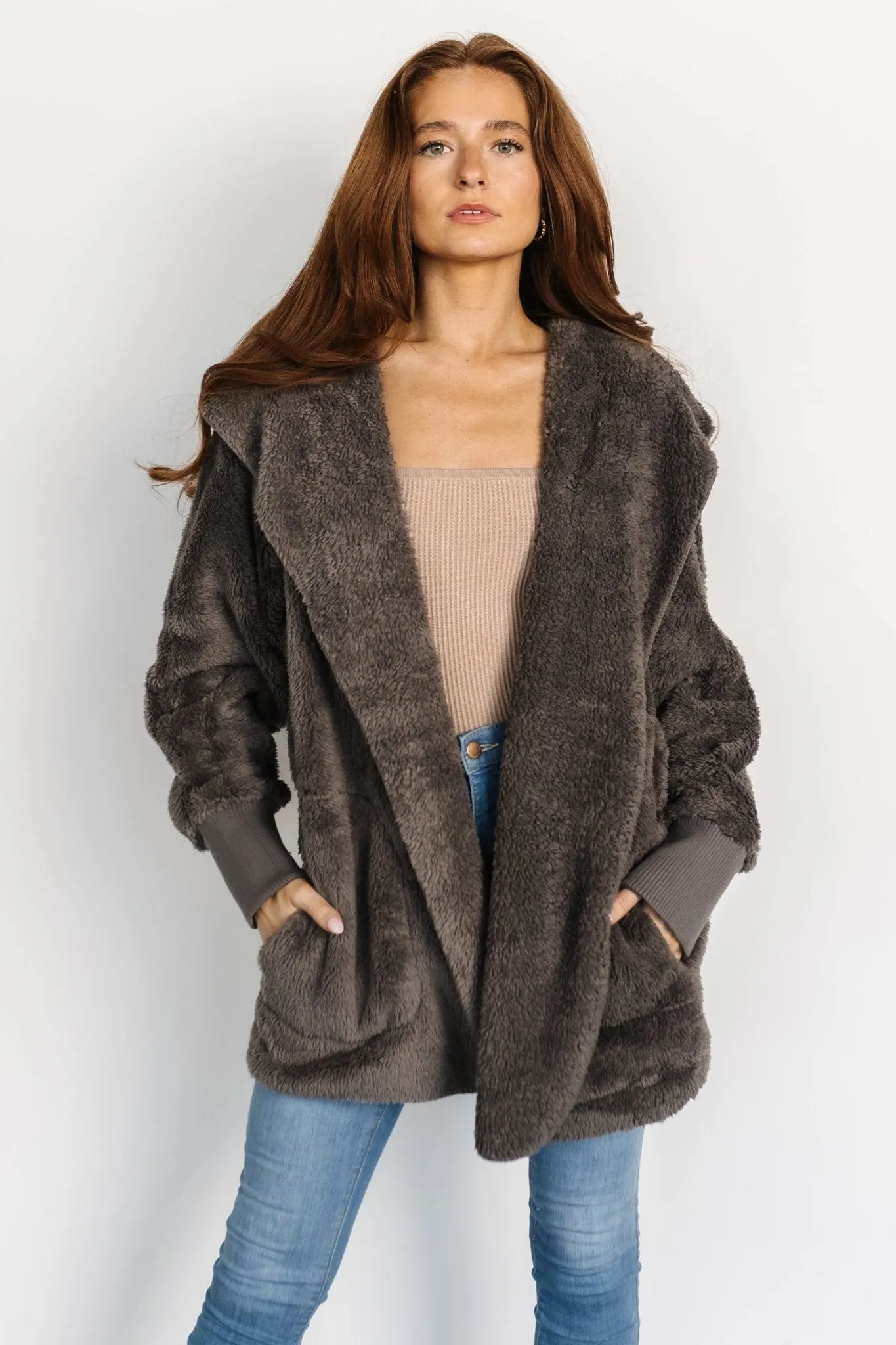 Melrose Teddy Jacket | Dark Gray sold by Baltic Born product image thumbnail 3