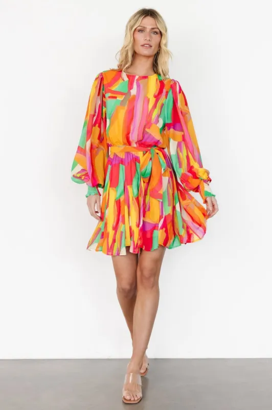 Tavana Short Dress | Multi Print sold by Baltic Born