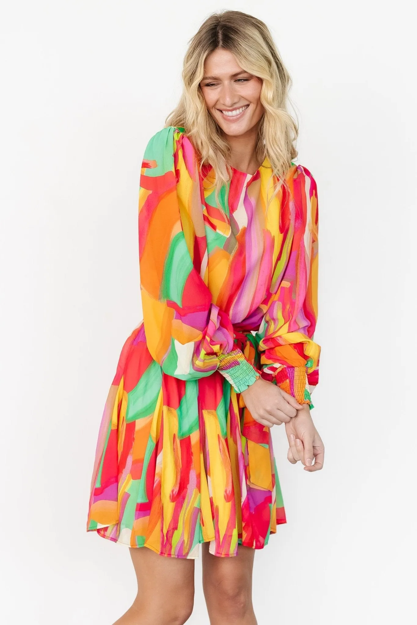 Tavana Short Dress | Multi Print sold by Baltic Born product image thumbnail 2