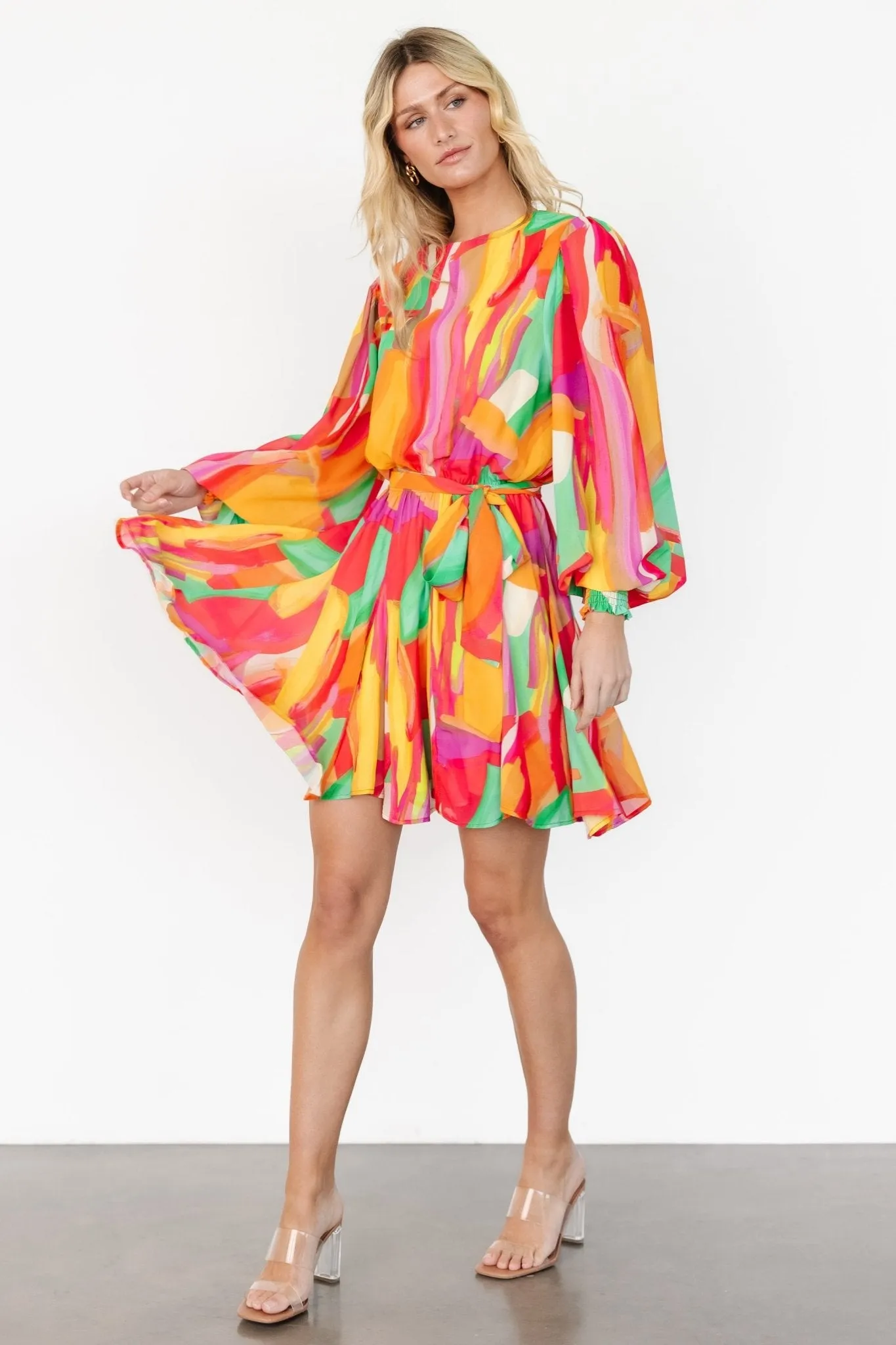 Tavana Short Dress | Multi Print sold by Baltic Born product image thumbnail 3