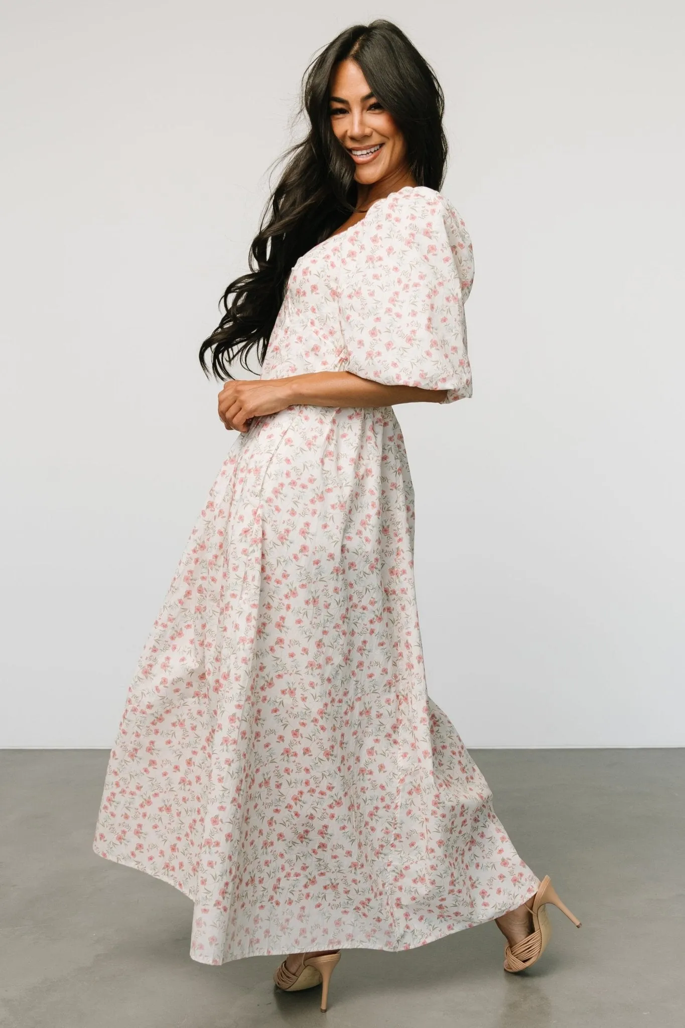 Marguerite Maxi Dress | Cream Floral sold by Baltic Born product image thumbnail 3