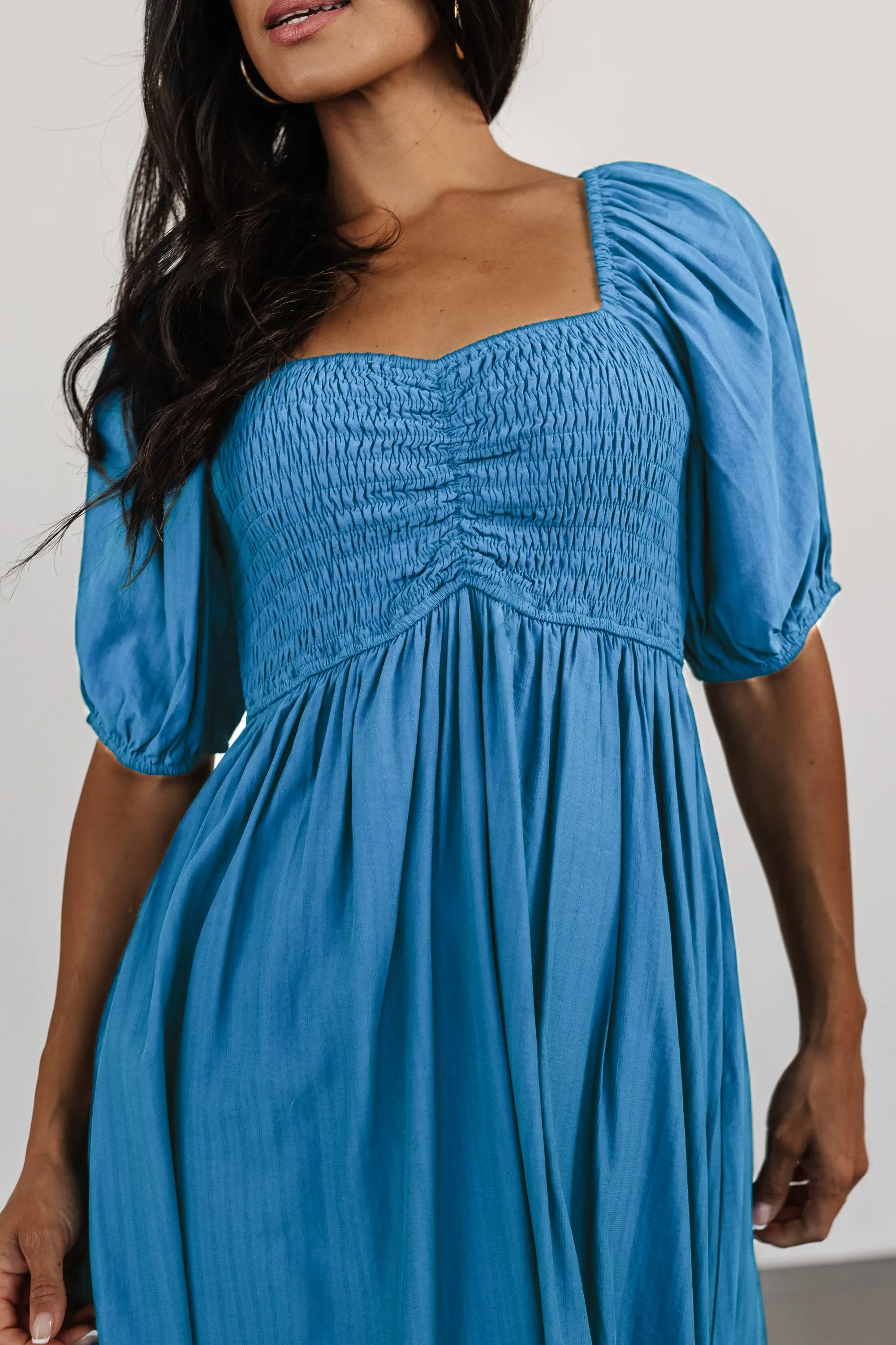 Stefania Midi Dress | Mediterranean Blue sold by Baltic Born product image thumbnail 2