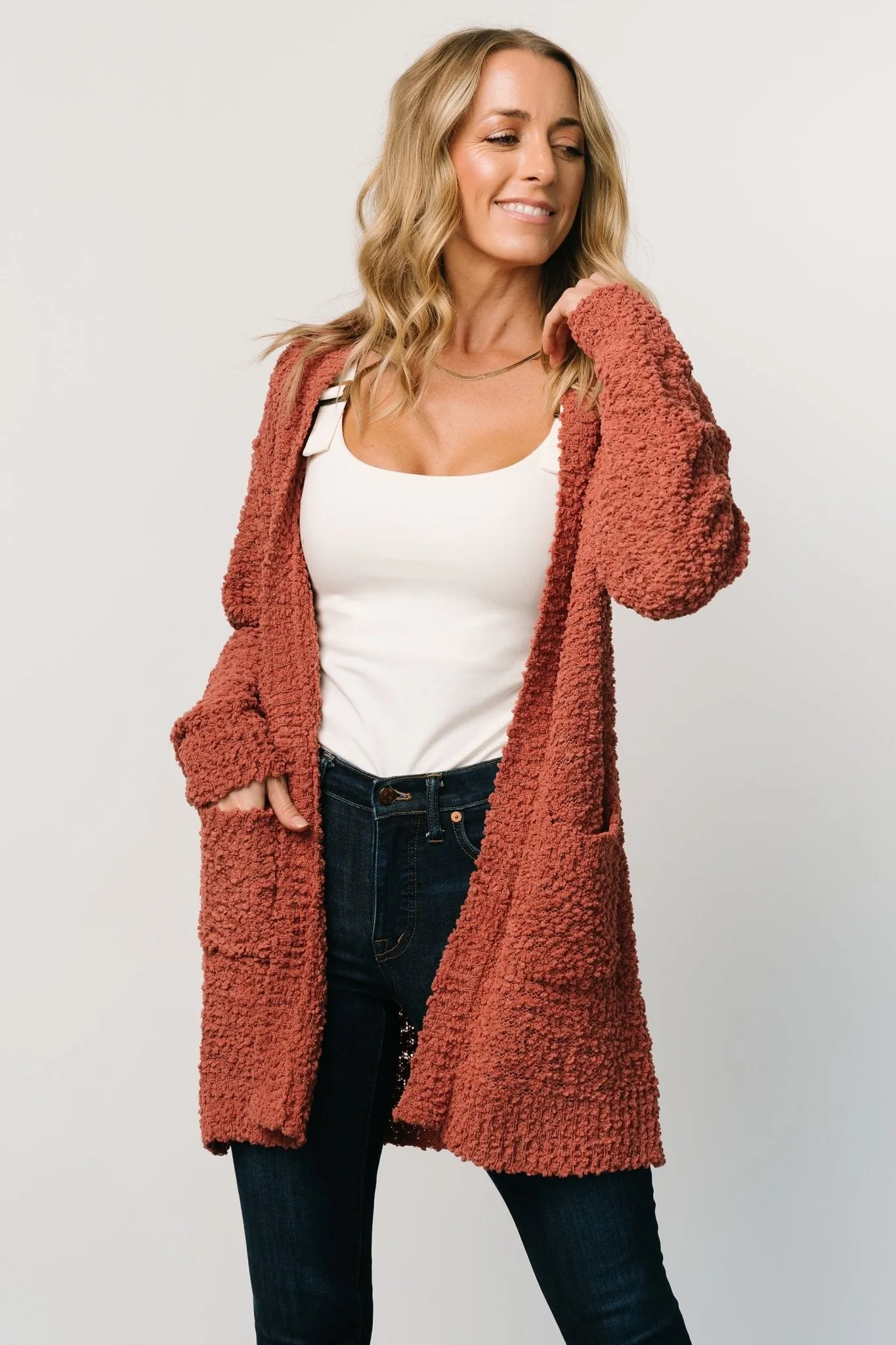 Oxford Pocket Cardigan | Rust sold by Baltic Born product image thumbnail 2
