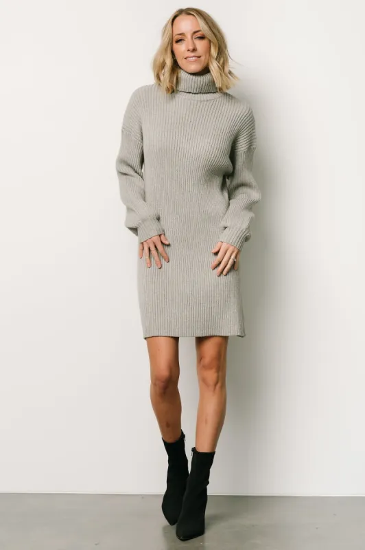 Julianne Sweater Dress | Light Gray sold by Baltic Born