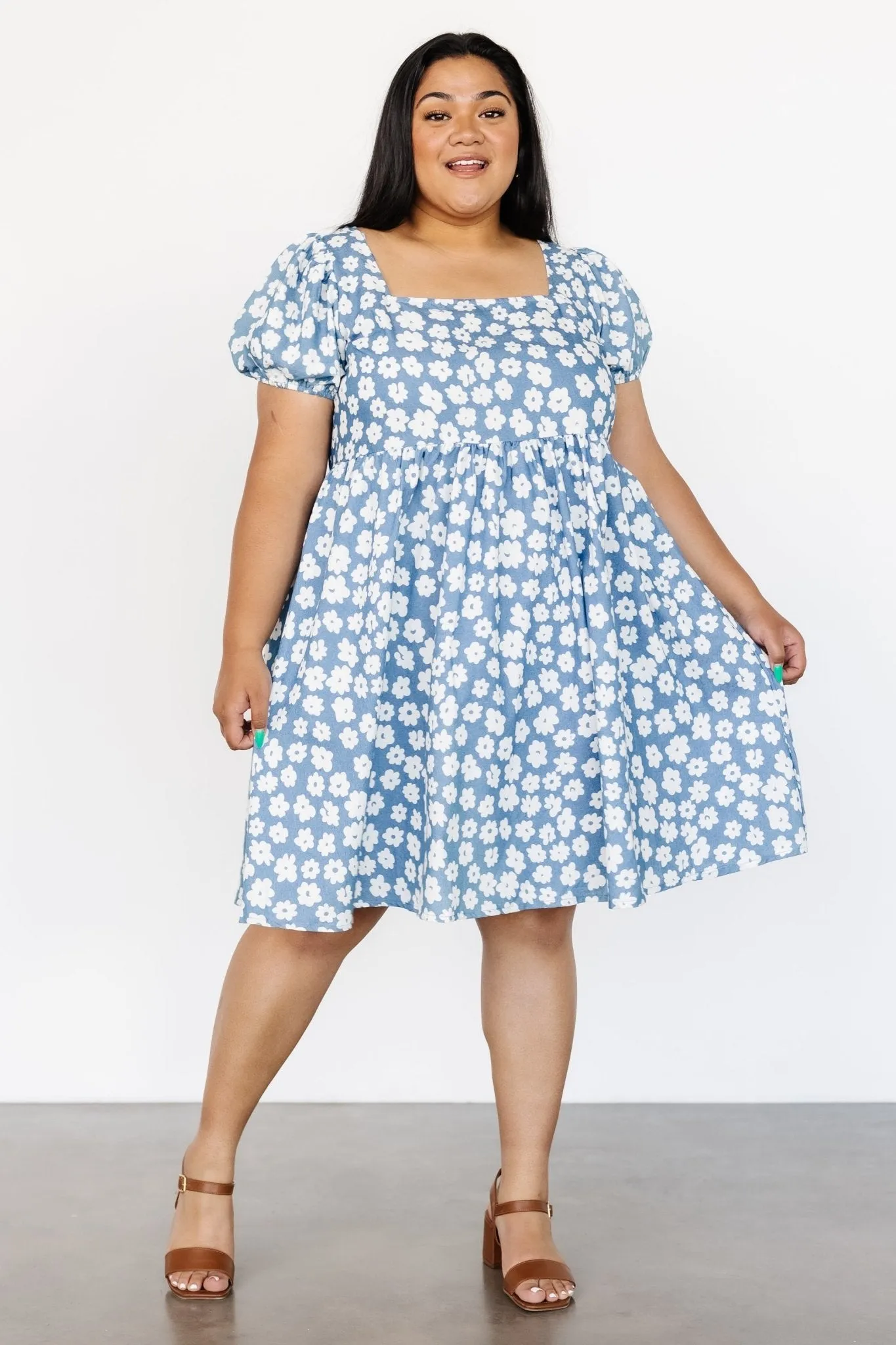 McKell Mini Dress | Chambray Floral sold by Baltic Born product image thumbnail 3