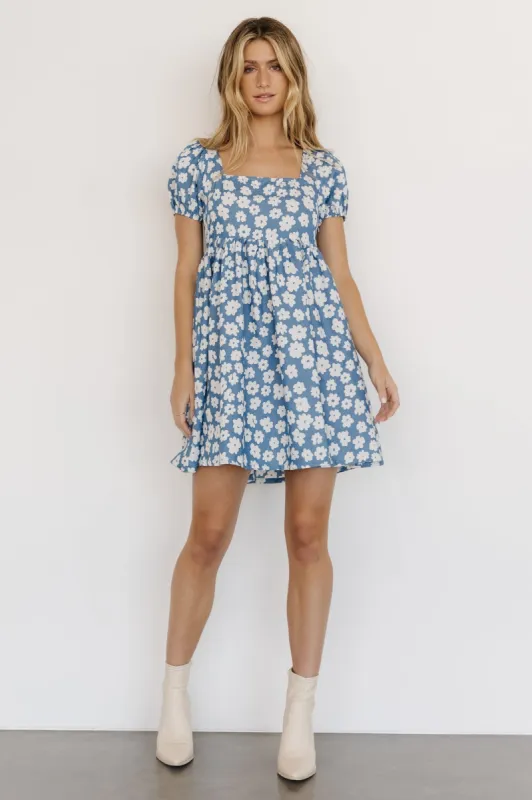 McKell Mini Dress | Chambray Floral sold by Baltic Born