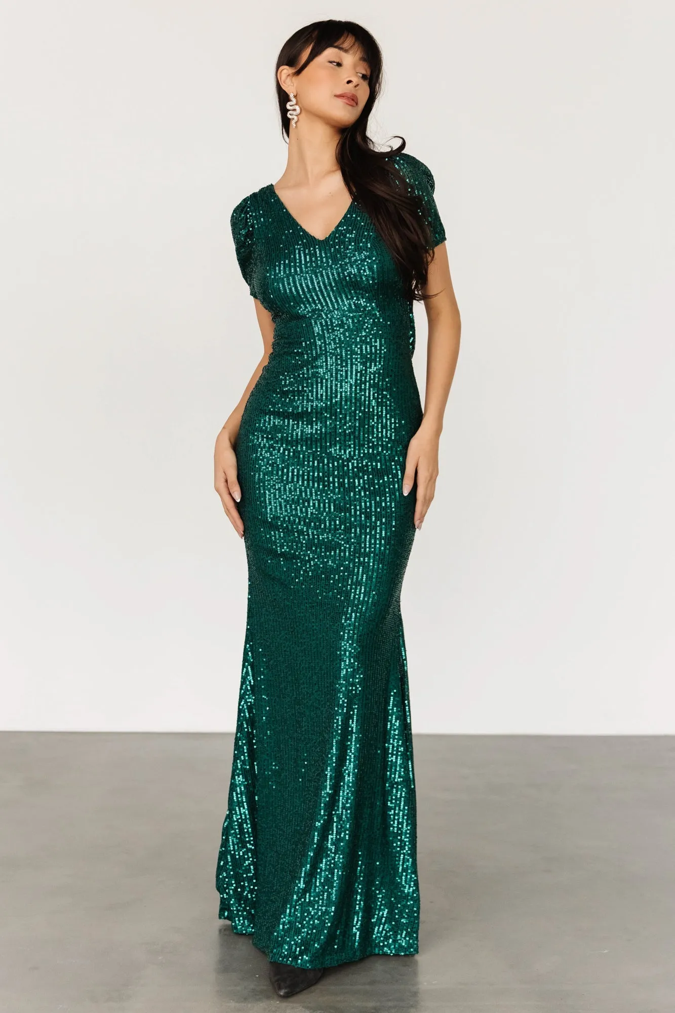 Jubilee Sequin Gown | Emerald sold by Baltic Born