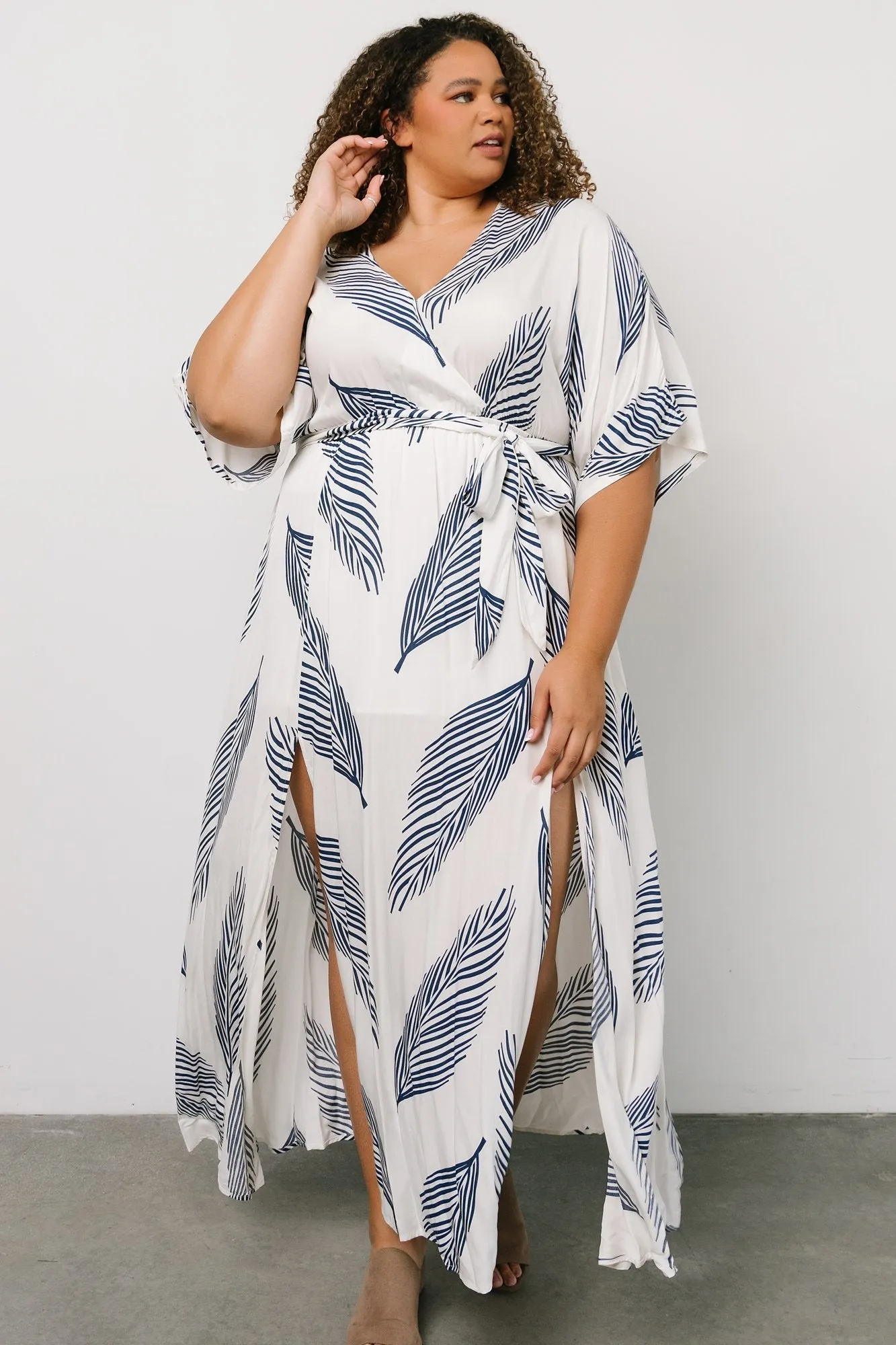 Corinth Maxi Dress | Navy Print sold by Baltic Born product image thumbnail 4