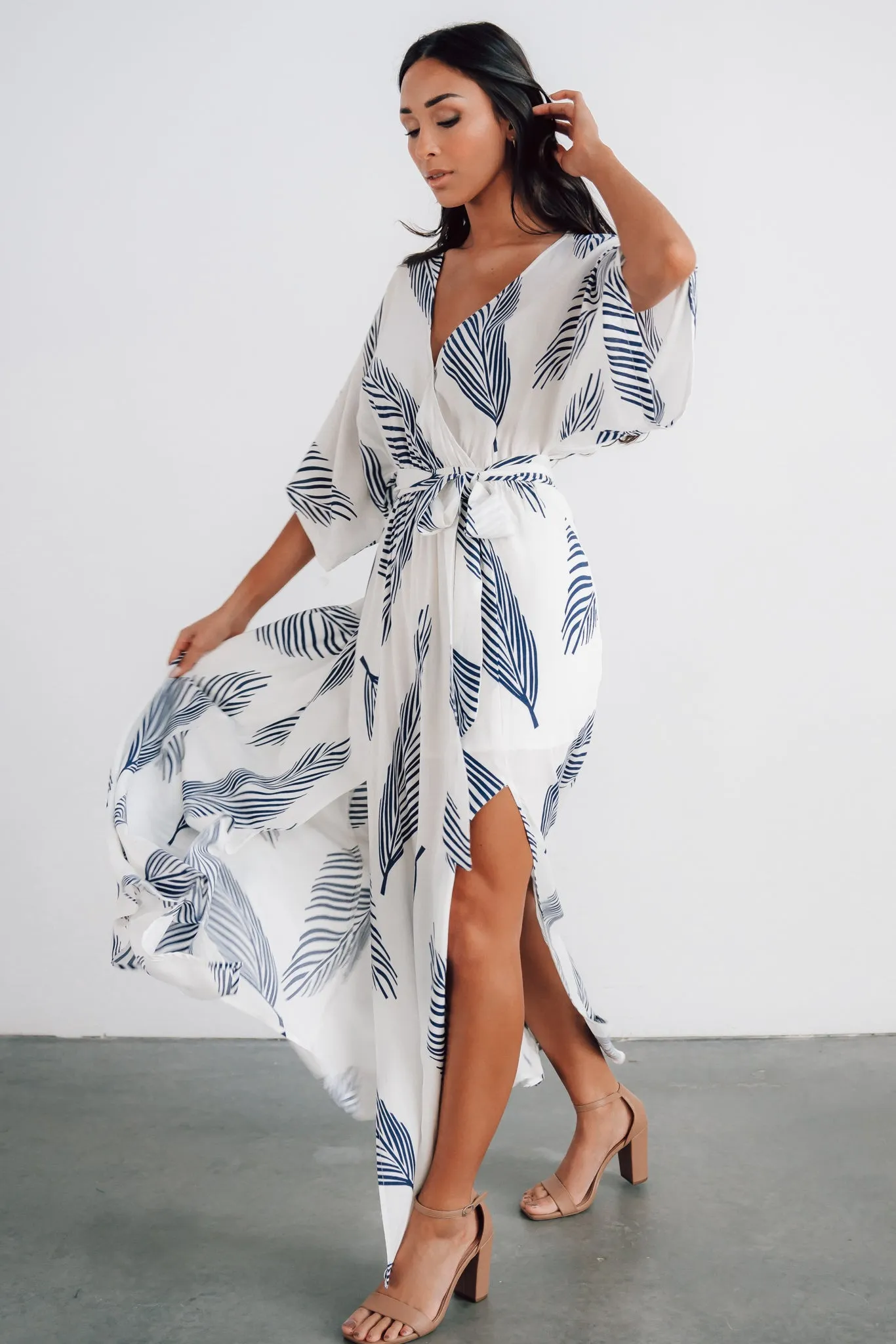Corinth Maxi Dress | Navy Print sold by Baltic Born product image thumbnail 2