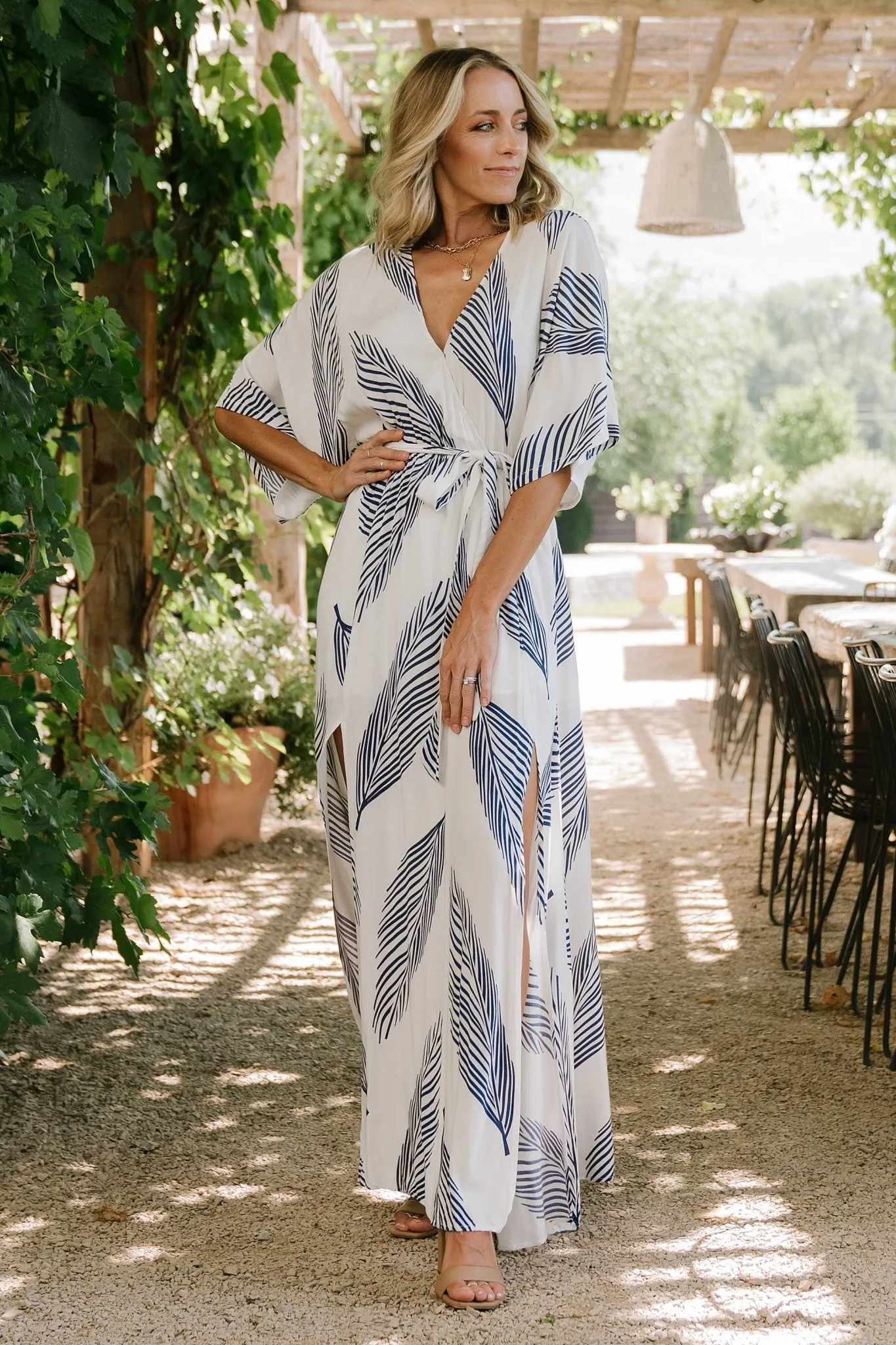 Corinth Maxi Dress | Navy Print sold by Baltic Born product image thumbnail 3