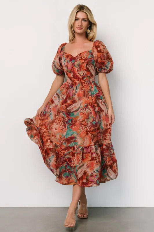 Ferentino Puff Sleeve Dress | Multi sold by Baltic Born