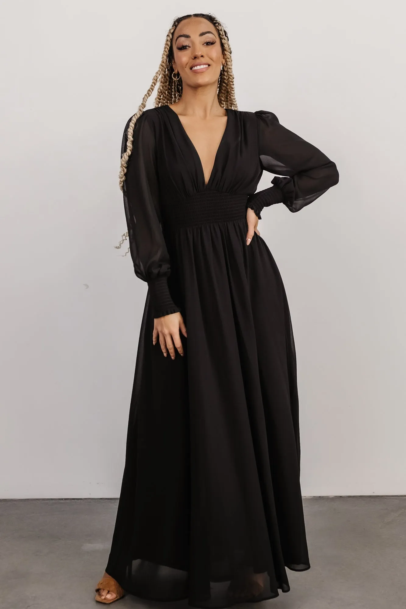 Olivia Maxi Dress | Black sold by Baltic Born