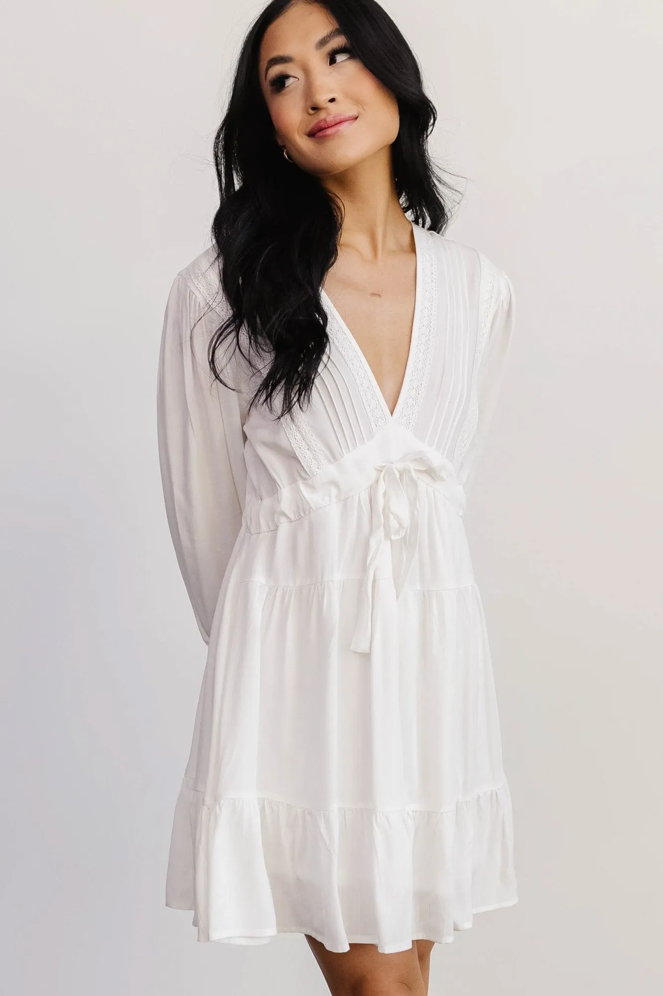 Amelia Boho Mini Dress | Off White sold by Baltic Born product image thumbnail 4