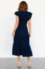 Afton Smocked Tiered Dress | Navy sold by Baltic Born