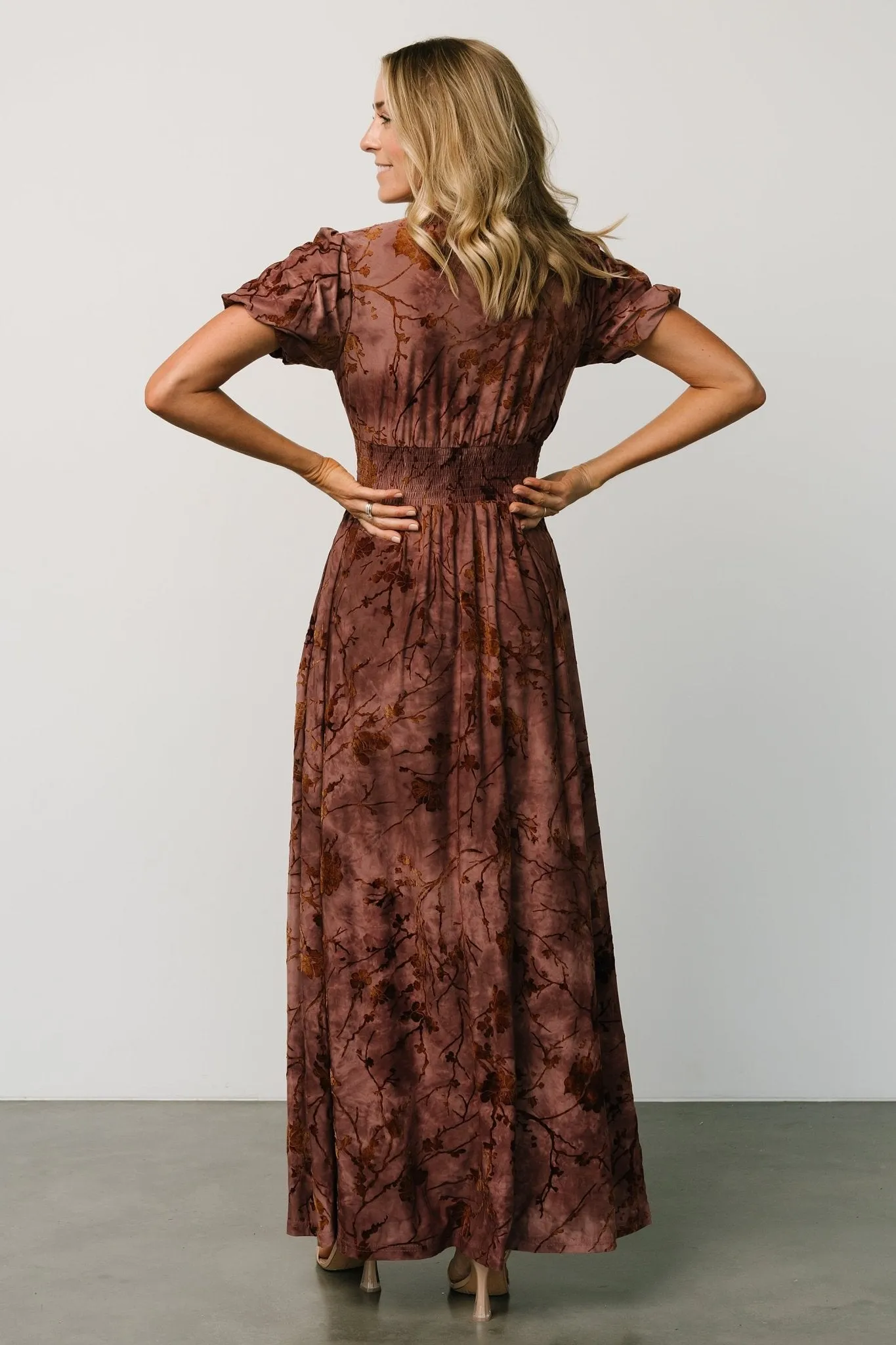 Leslie Velvet Maxi Dress | Dusty Clove sold by Baltic Born product image thumbnail 5