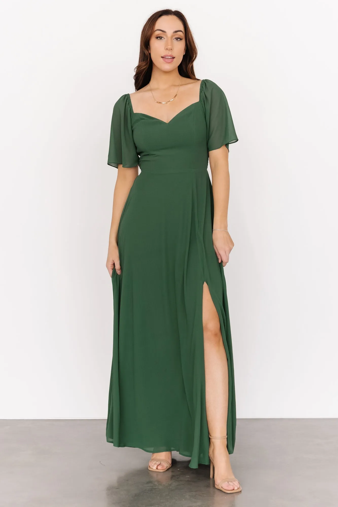 Sierra Sweetheart Maxi Dress | Evergreen sold by Baltic Born