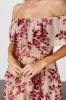 Carina Off Shoulder Maxi Dress | Nude + Rose sold by Baltic Born