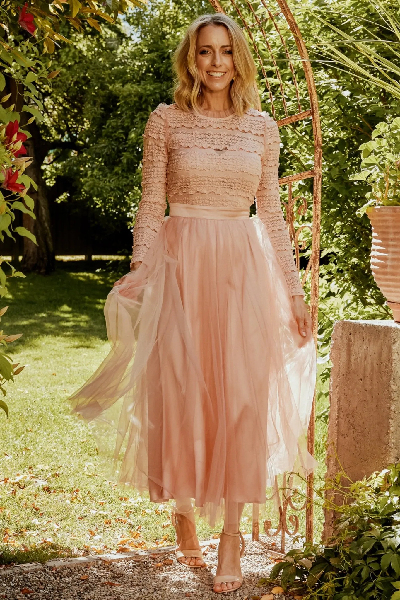 Lonnie Tulle Dress | Blush sold by Baltic Born product image thumbnail 5