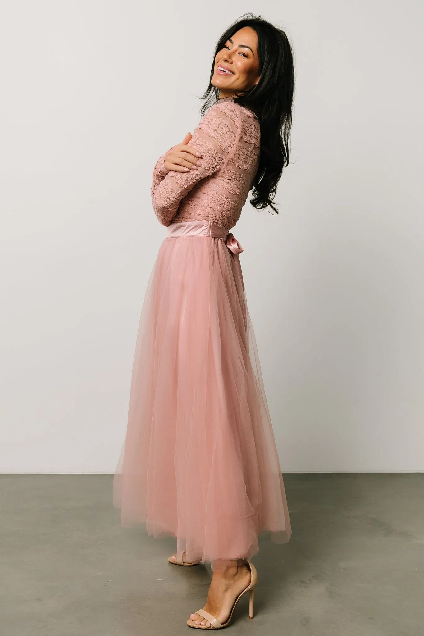 Lonnie Tulle Dress | Blush sold by Baltic Born product image thumbnail 2