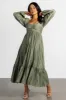 Brittany Long Sleeve Dress | Olive sold by Baltic Born