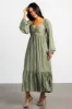 Brittany Long Sleeve Dress | Olive sold by Baltic Born