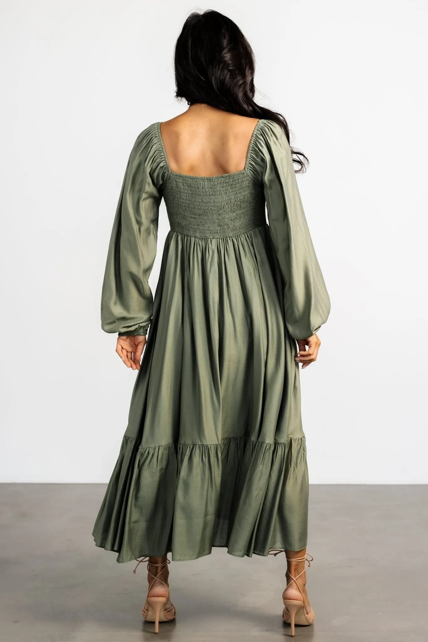 Brittany Long Sleeve Dress | Olive sold by Baltic Born product image thumbnail 5