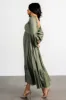 Brittany Long Sleeve Dress | Olive sold by Baltic Born