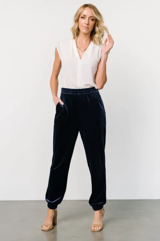 Archie Velvet Jogger Pants | Peacock sold by Baltic Born