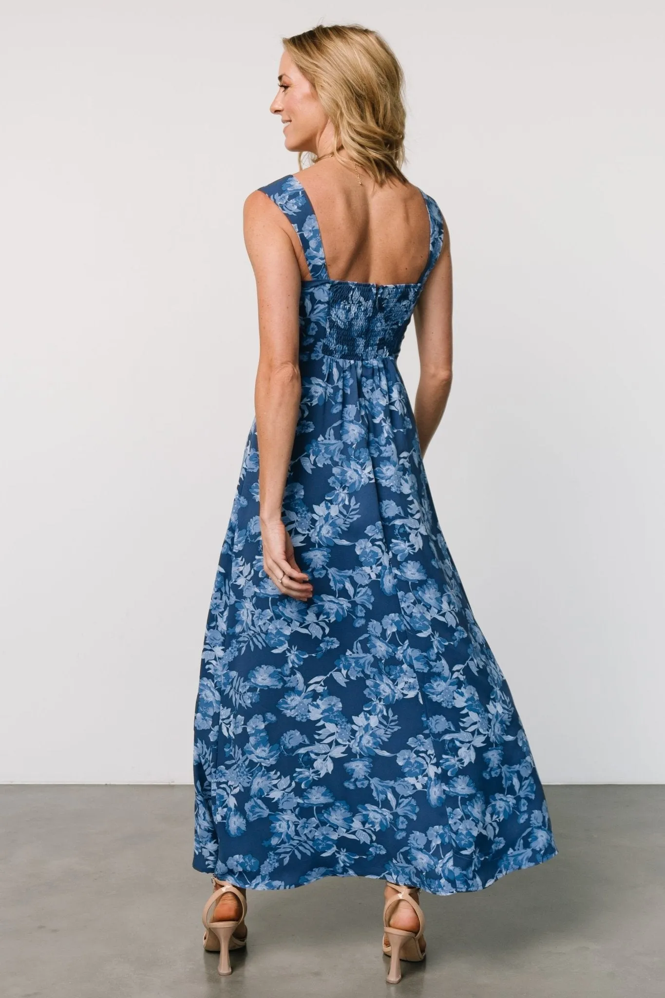 Mandy Maxi Dress | Blue Floral sold by Baltic Born product image thumbnail 4