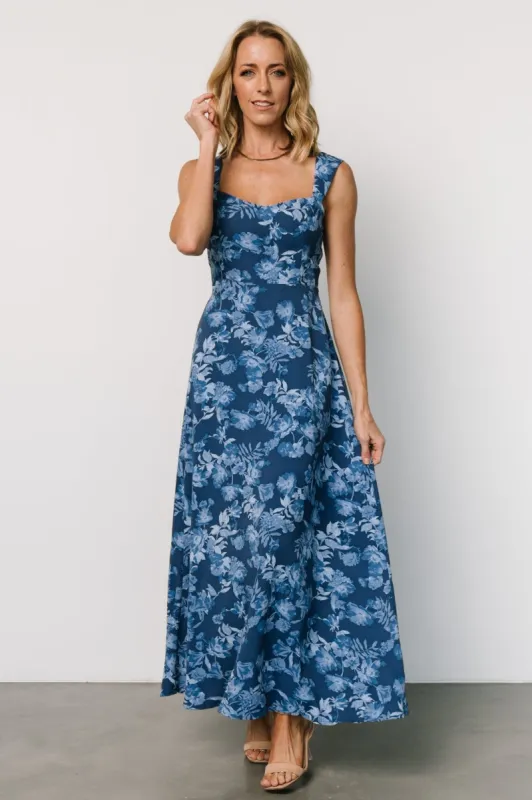 Mandy Maxi Dress | Blue Floral sold by Baltic Born