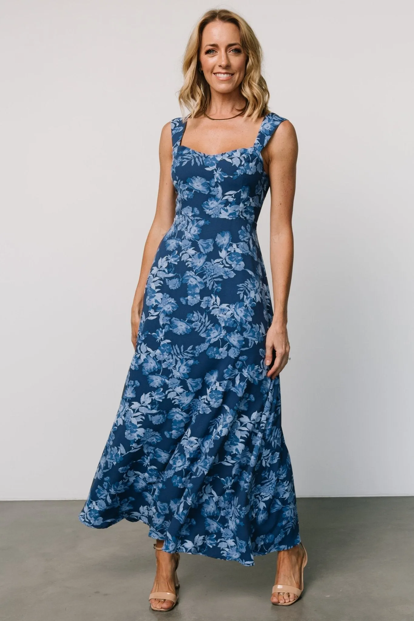 Mandy Maxi Dress | Blue Floral sold by Baltic Born product image thumbnail 5