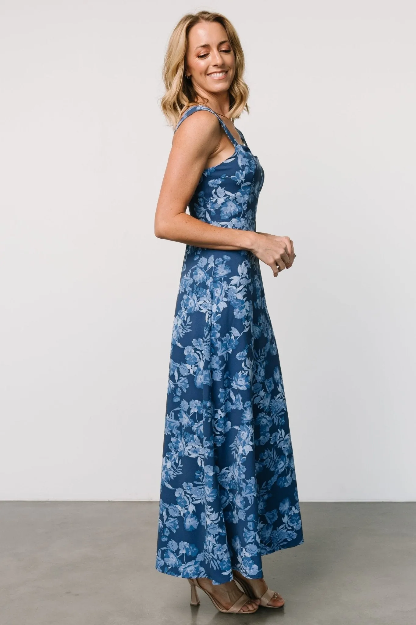 Mandy Maxi Dress | Blue Floral sold by Baltic Born product image thumbnail 3