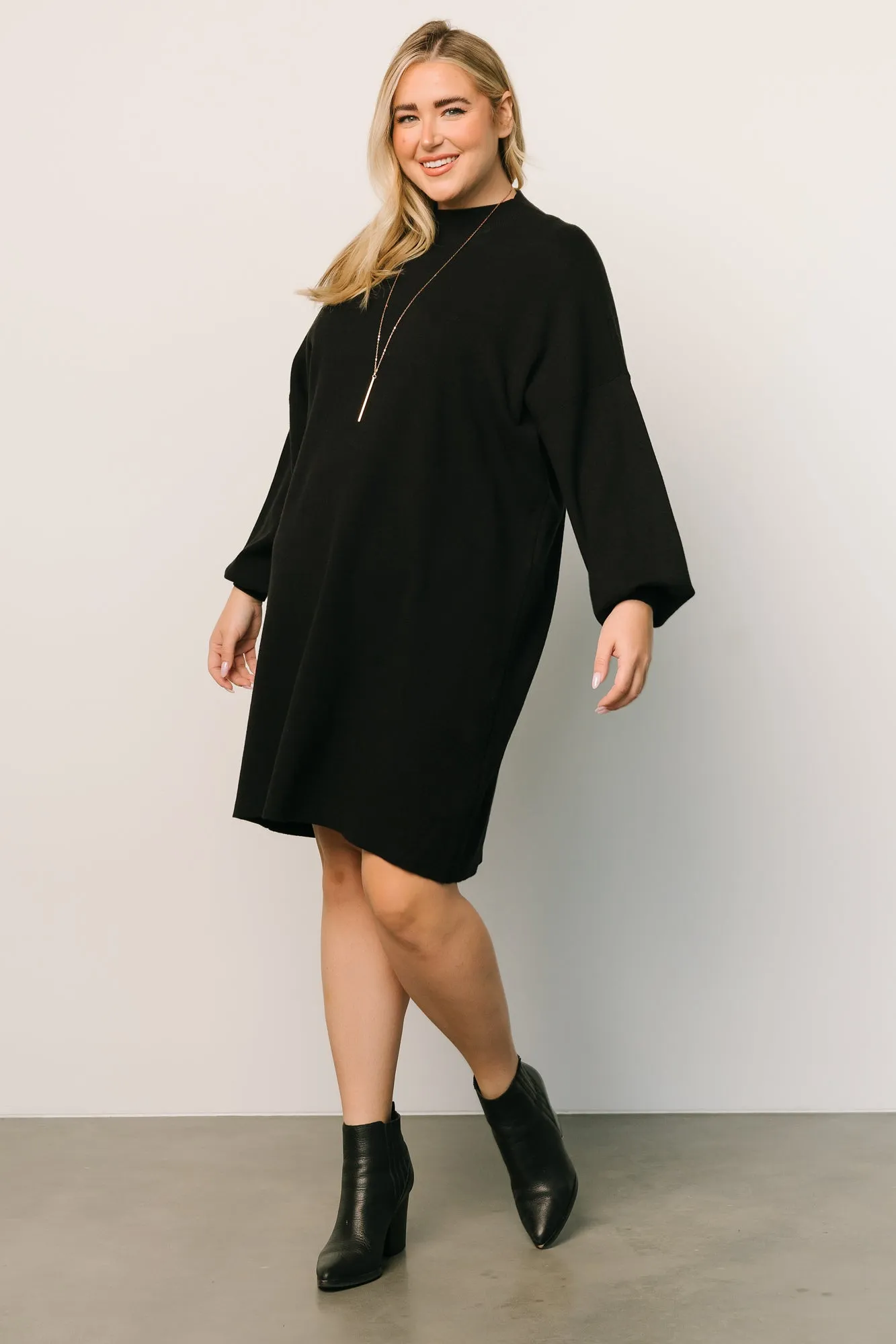 Jennings Sweater Dress | Black sold by Baltic Born product image thumbnail 3