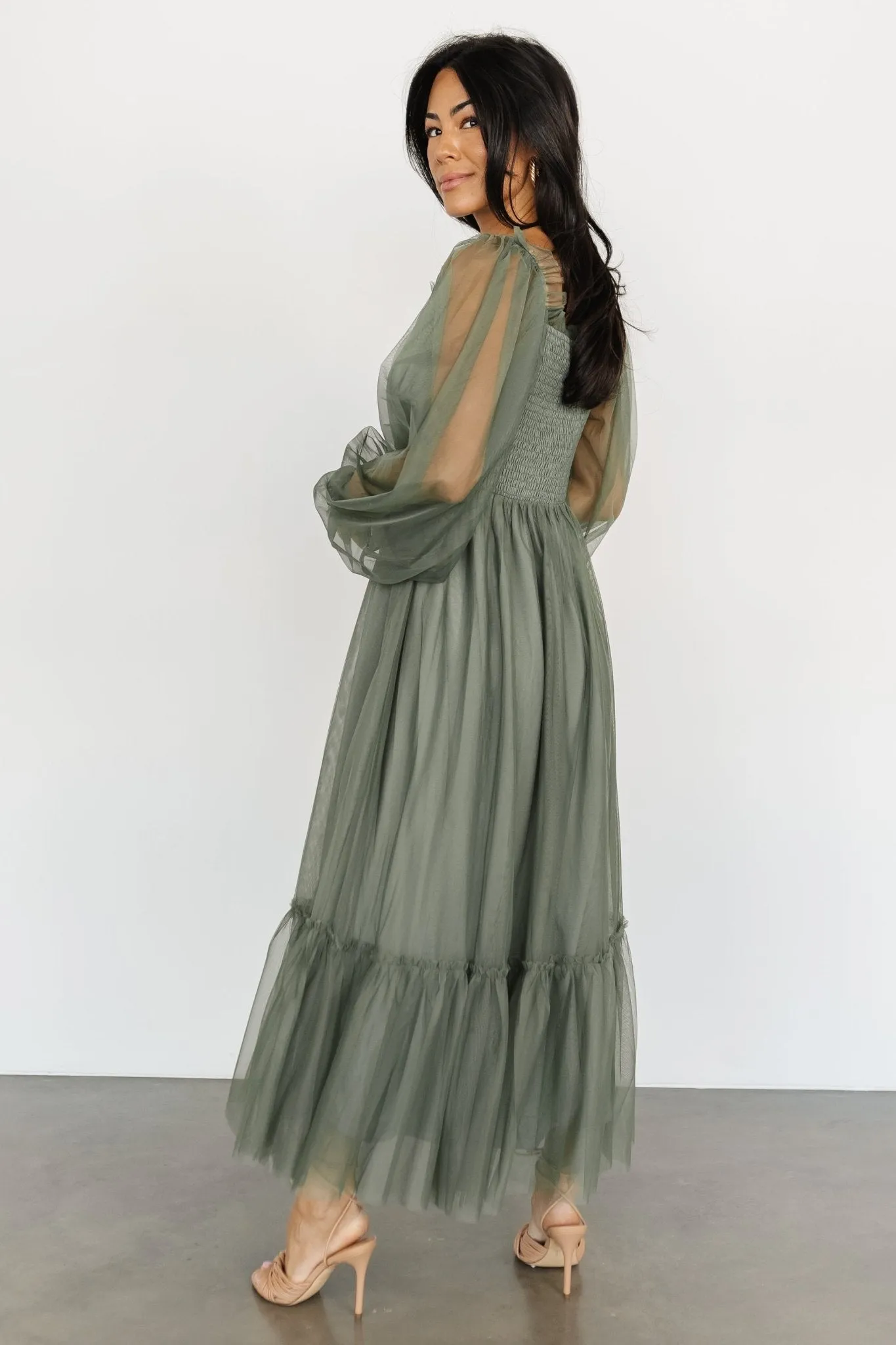 Cleobelle Maxi Dress | Dusty Olive sold by Baltic Born product image thumbnail 5