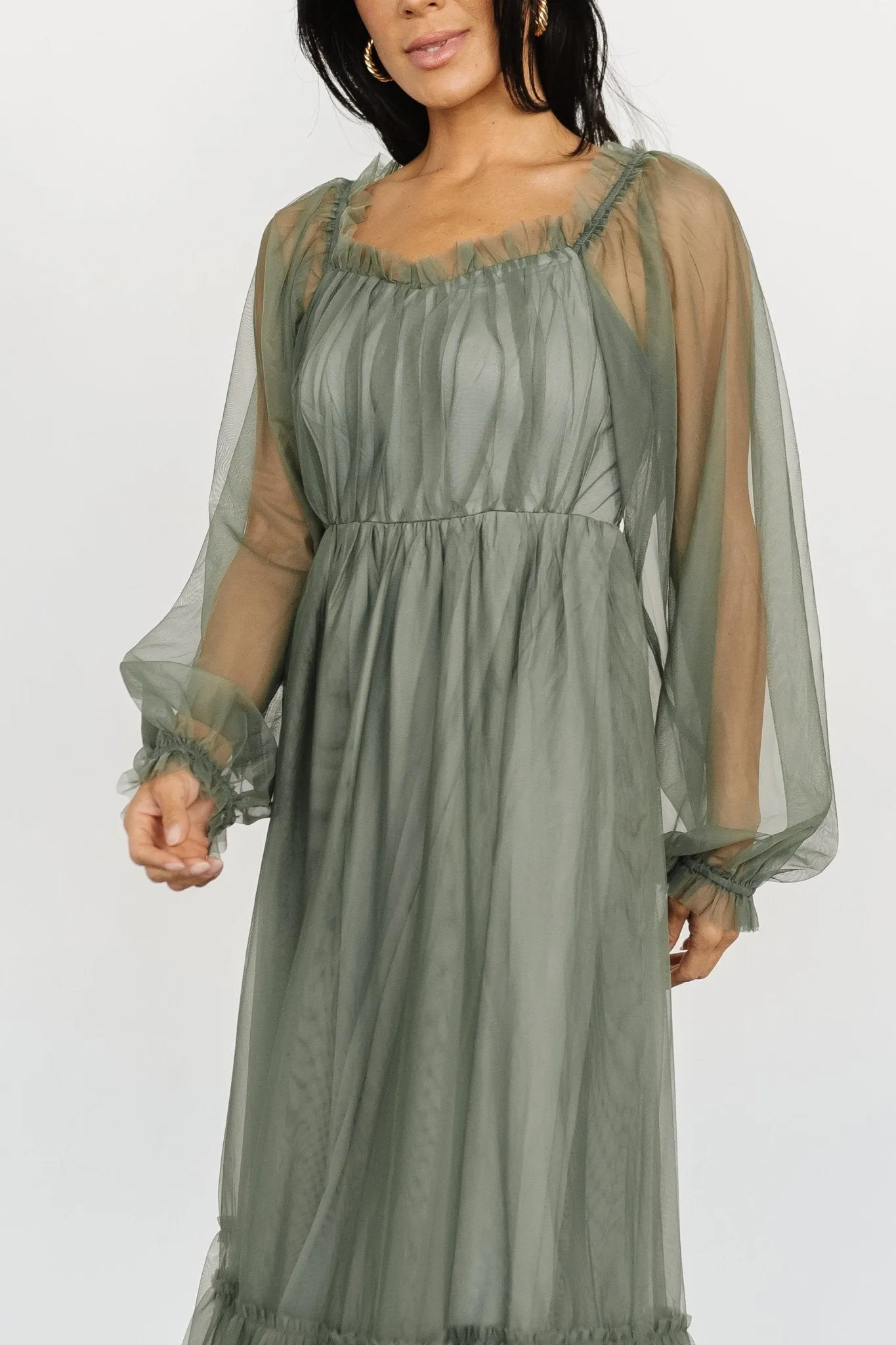 Cleobelle Maxi Dress | Dusty Olive sold by Baltic Born product image thumbnail 2