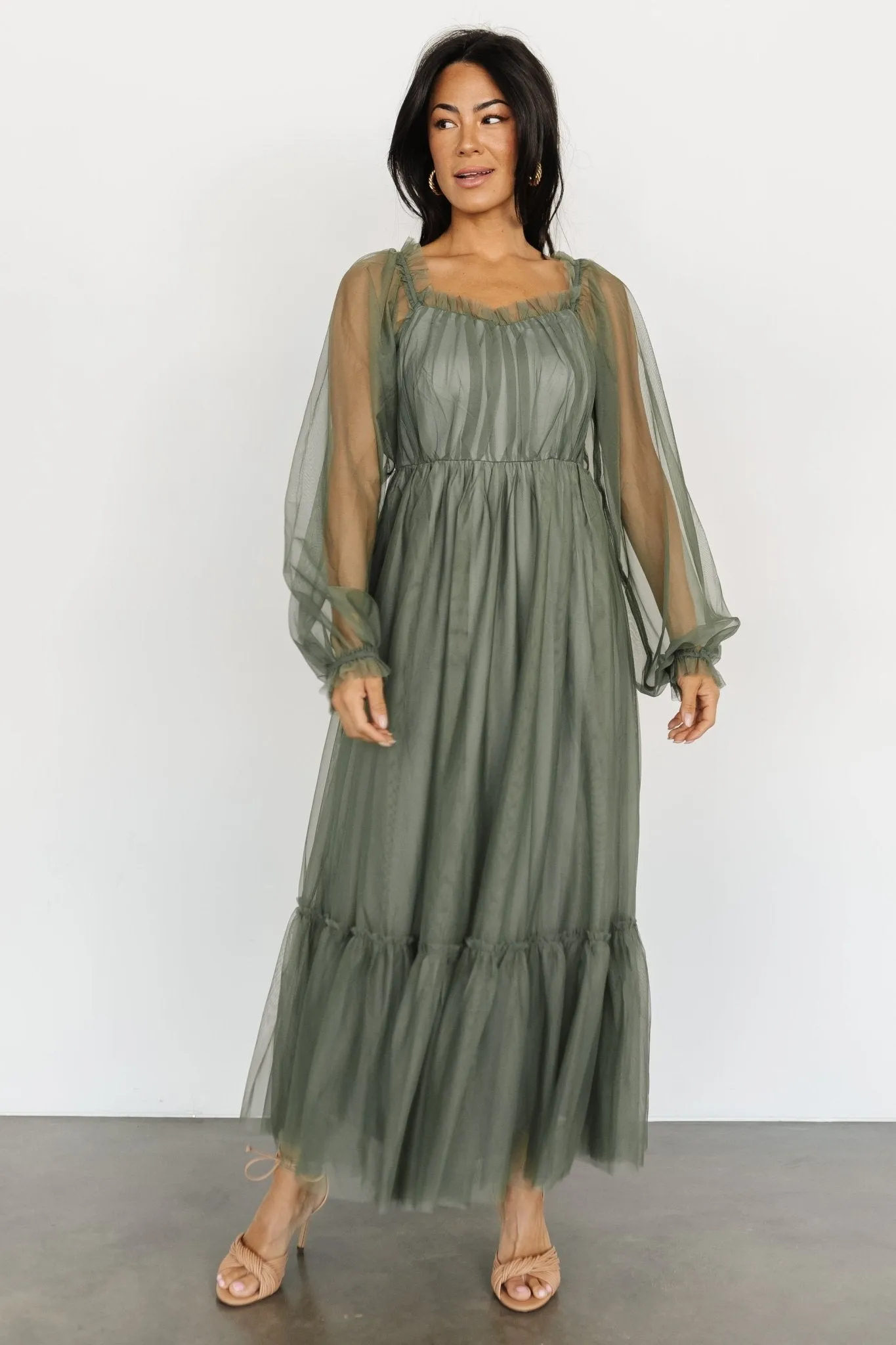 Cleobelle Maxi Dress | Dusty Olive sold by Baltic Born
