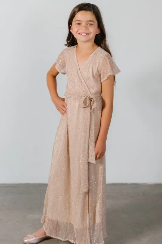 Youth Grace Sparkle Gown | Champagne sold by Baltic Born