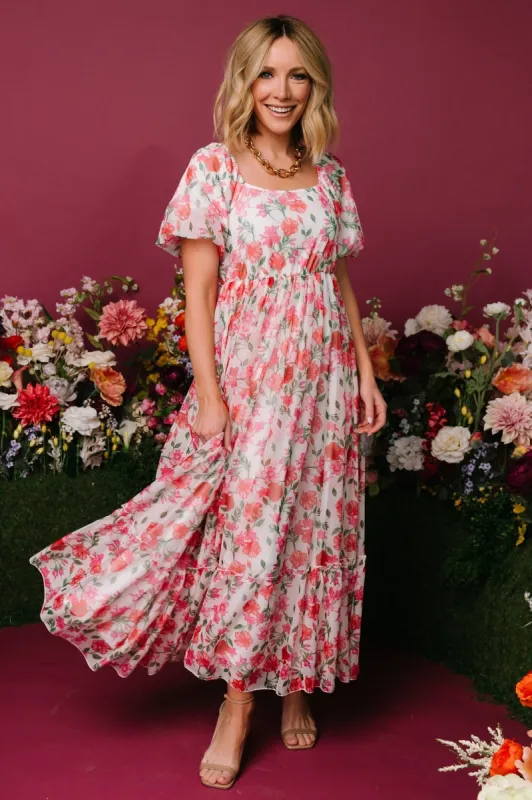 Margo Maxi Dress | Pink Multi Floral sold by Baltic Born