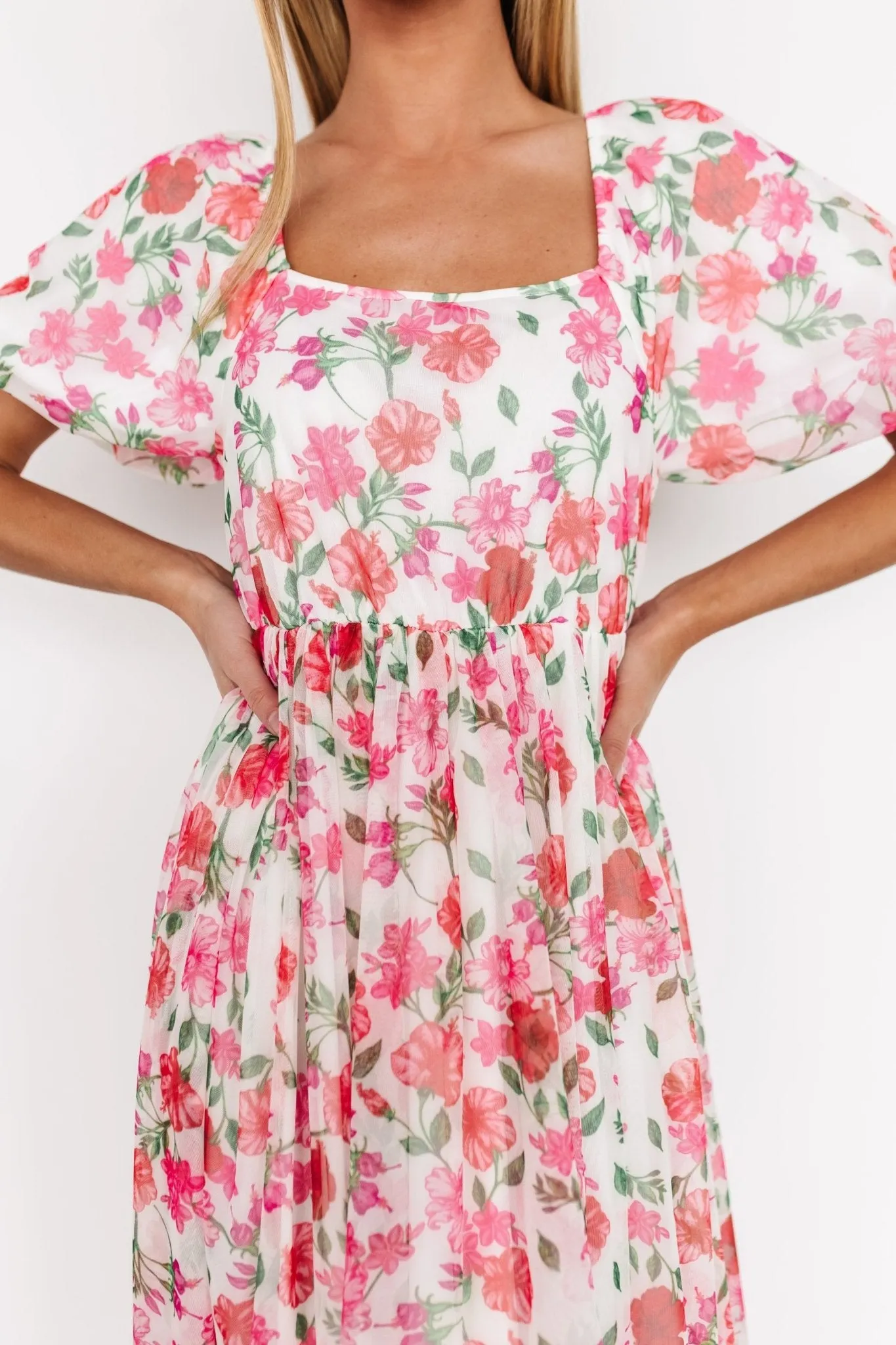 Margo Maxi Dress | Pink Multi Floral sold by Baltic Born product image thumbnail 4