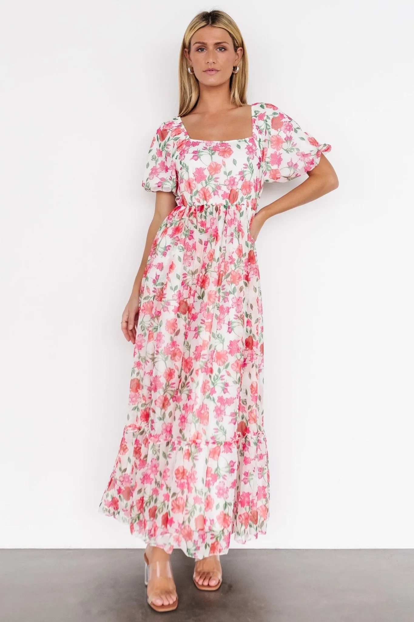 Margo Maxi Dress | Pink Multi Floral sold by Baltic Born product image thumbnail 2