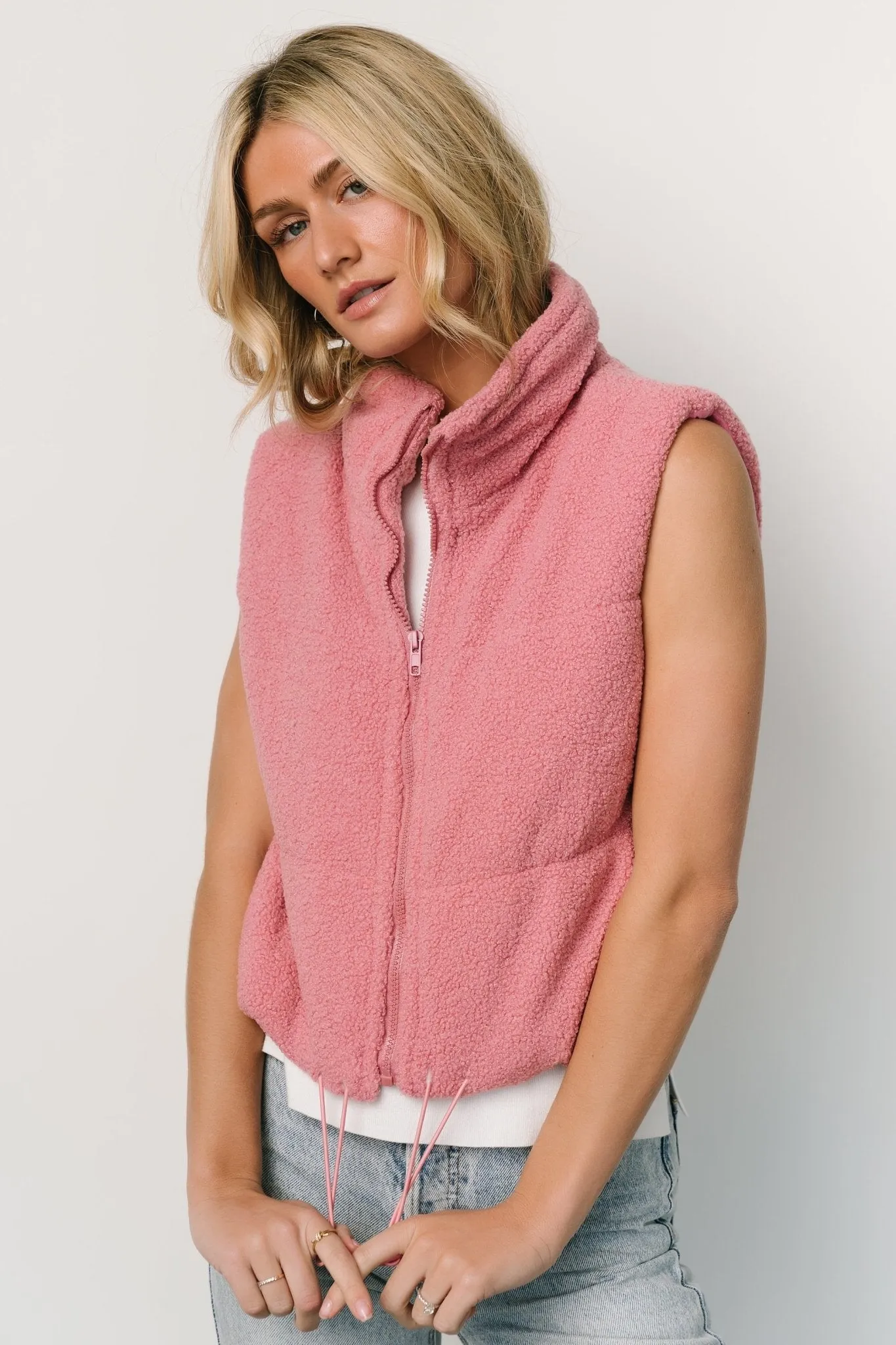 Glenwood Zip Vest | Pink sold by Baltic Born product image thumbnail 5