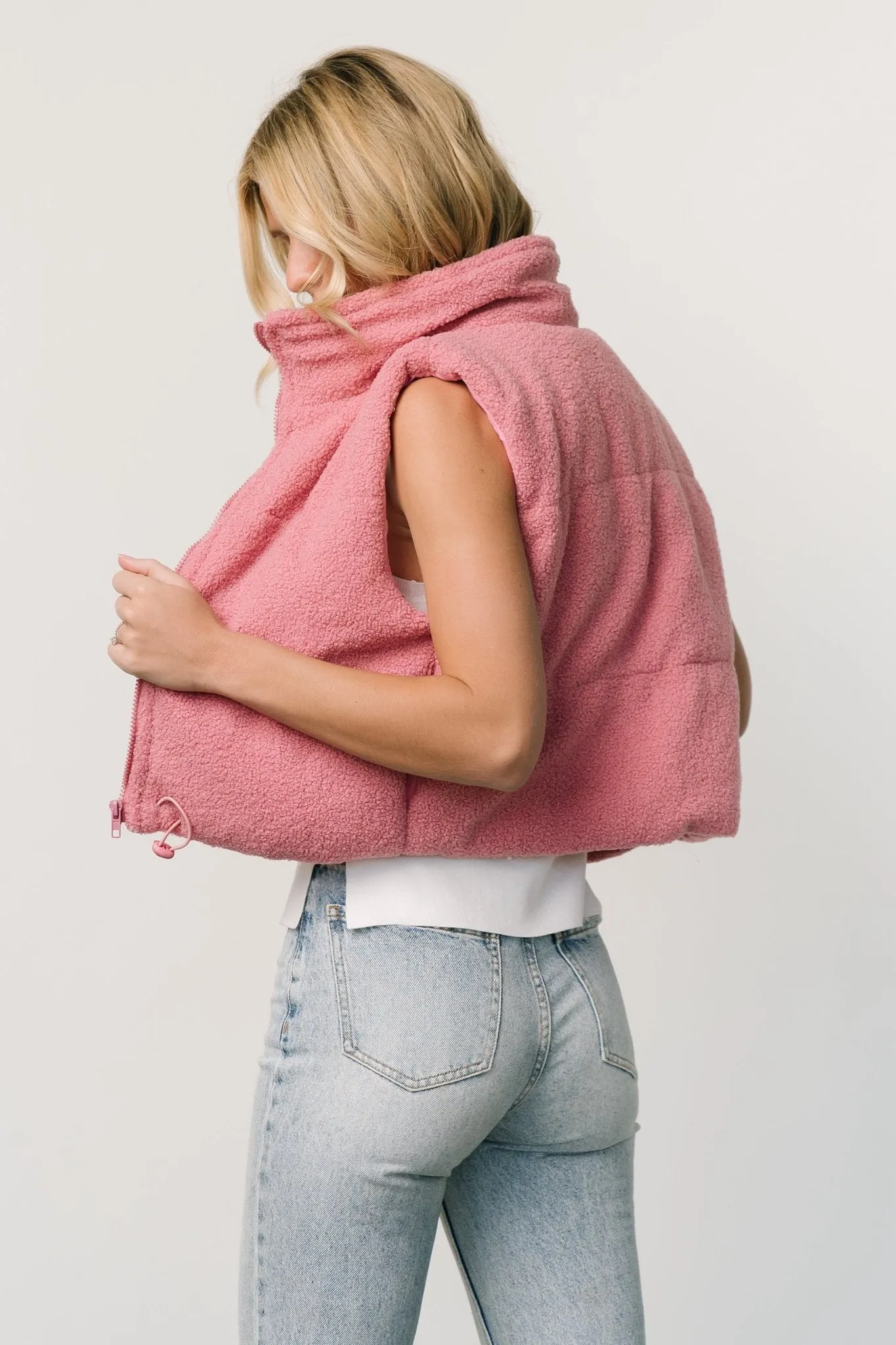 Glenwood Zip Vest | Pink sold by Baltic Born product image thumbnail 3