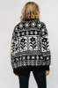 Jackson Oversized Cardigan | Black Print sold by Baltic Born