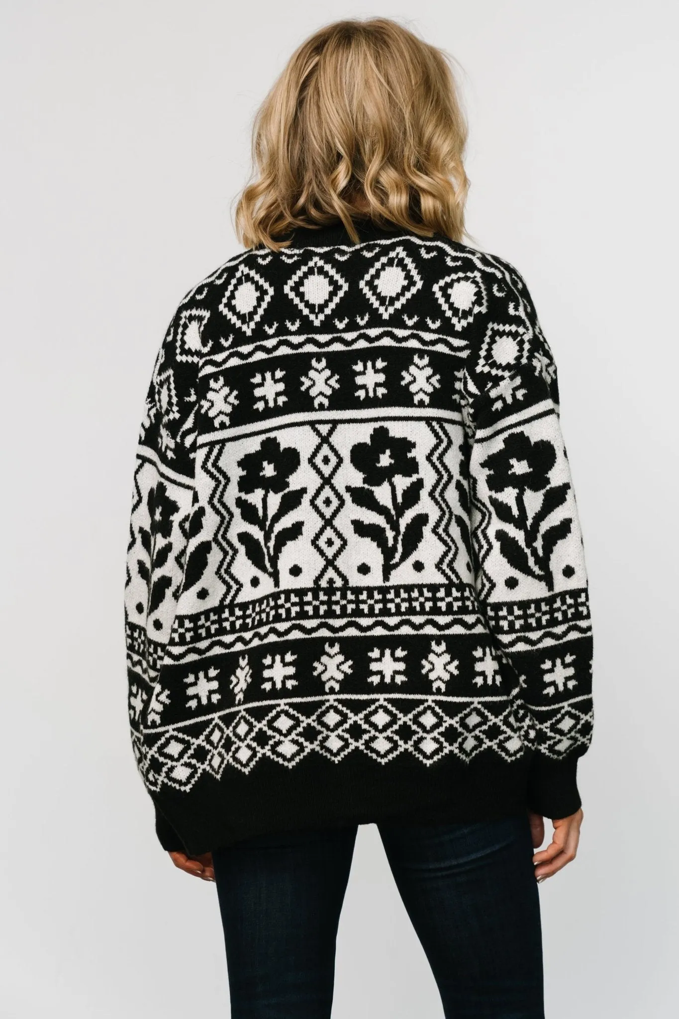 Jackson Oversized Cardigan | Black Print sold by Baltic Born product image thumbnail 5