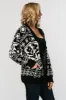 Jackson Oversized Cardigan | Black Print sold by Baltic Born