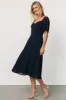 Colette Sweetheart Midi Dress | Navy sold by Baltic Born